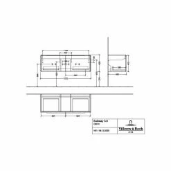 Villeroy & Boch Subway 3.0 Waschtischunterschrank 1272mm Mit 2 Auszügen Einfarbig Taupe Ohne Beleuchtung 7 Villeroy & Boch Subway 3.0 Waschtischunterschrank 1272mm Mit 2 Auszügen Einfarbig Taupe Ohne Beleuchtung -VILLEROY & BOCH shop 71070353 3
