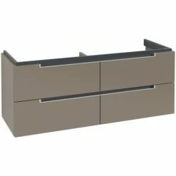 Villeroy & Boch Subway 2.0 Waschtischunterschrank XL Mit 4 Auszügen Für Doppelwaschtisch Truffle Grey Silberfarbig Matt 4 Villeroy & Boch Subway 2.0 Waschtischunterschrank XL Mit 4 Auszügen Für Doppelwaschtisch Truffle Grey Silberfarbig Matt -VILLEROY & BOCH shop 71263576 3
