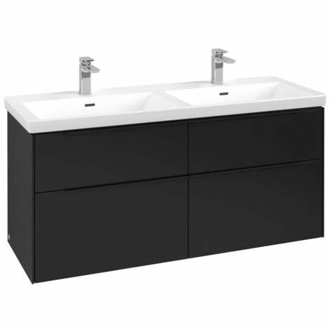 Villeroy & Boch Subway 3.0 Waschtischunterschrank XL 1272mm mit 4 Auszügen für Doppelwaschtisch Volcano Black Ohne Beleuchtung Volcano Black Villeroy & Boch Subway 3.0 Waschtischunterschrank XL 1272mm Mit 4 Auszügen Für Doppelwaschtisch Volcano Black Ohne Beleuchtung Volcano Black -VILLEROY & BOCH shop 71263751 3