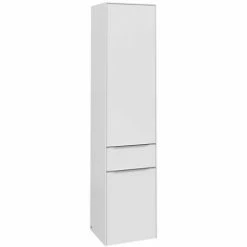 Villeroy & Boch Subway 3.0 Hochschrank Mit 2 Türen Und 1 Auszug Links Brilliant White Aluminium Glänzend 3 Villeroy & Boch Subway 3.0 Hochschrank Mit 2 Türen Und 1 Auszug Links Brilliant White Aluminium Glänzend -VILLEROY & BOCH shop 71263754 2