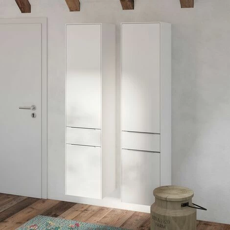 Villeroy & Boch Subway 3.0 Hochschrank mit 2 Türen und 1 Auszug Links Brilliant White Aluminium Glänzend Villeroy & Boch Subway 3.0 Hochschrank Mit 2 Türen Und 1 Auszug Links Brilliant White Aluminium Glänzend -VILLEROY & BOCH shop 71263754 3