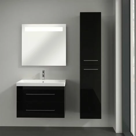 Villeroy & Boch Avento Hochschrank Mit 2 Türen Rechts Crystal Black 5 Villeroy & Boch Avento Hochschrank Mit 2 Türen Rechts Crystal Black – Bild 3