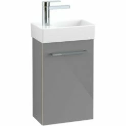 Villeroy & Boch Avento Waschtischunterschrank, 34 Cm Mit 1 Tür Links Crystal White