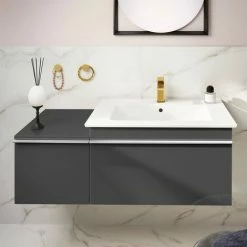 Villeroy & Boch Venticello Schrankwaschtisch 80 Cm Mit 1 Hahnloch Stone White Mit CeramicPlus Beschichtung -VILLEROY & BOCH shop 71356816 4