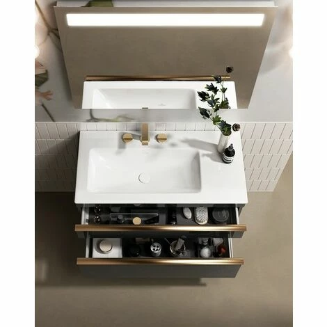 Villeroy & Boch Venticello Waschtisch 100 cm Beckenposition variabel Mit 1 Hahnloch Stone White Becken links Mit CeramicPlus Beschichtung Villeroy & Boch Venticello Waschtisch 100 Cm Beckenposition Variabel Mit 1 Hahnloch Stone White Becken Links Mit CeramicPlus Beschichtung -VILLEROY & BOCH shop 71356819 1