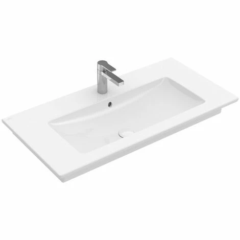 Villeroy & Boch Venticello Schrankwaschtisch 100 Cm Mit 1 Hahnloch Stone White Mit CeramicPlus Beschichtung 4 Villeroy & Boch Venticello Schrankwaschtisch 100 Cm Mit 1 Hahnloch Stone White Mit CeramicPlus Beschichtung – Bild 2