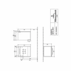 Villeroy & Boch Avento Waschtischunterschrank Mit 1 Tür 43 Cm Rechts Kansas Oak