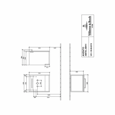 Villeroy & Boch Avento Waschtischunterschrank mit 1 Tür 43 cm Links Nordic Oak Villeroy & Boch Avento Waschtischunterschrank Mit 1 Tür 43 Cm Links Nordic Oak -VILLEROY & BOCH shop 71356920 3