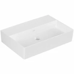 Villeroy & Boch Memento 2.0 Waschtisch 60 Cm Ohne Hahnloch Ohne Überlauf Weiß Alpin Ungeschliffen Ohne Beschichtung