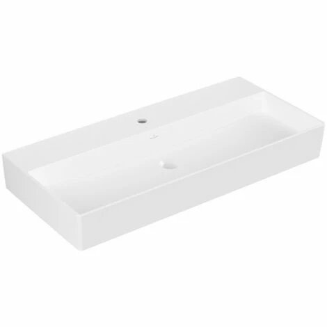 Villeroy & Boch Memento 2.0 Waschtisch 100 Cm Ungeschliffen Mit 1 Hahnloch Ohne Überlauf Stone White Mit CeramicPlus Beschichtung 4 Villeroy & Boch Memento 2.0 Waschtisch 100 Cm Ungeschliffen Mit 1 Hahnloch Ohne Überlauf Stone White Mit CeramicPlus Beschichtung – Bild 2