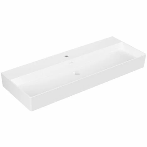 Villeroy & Boch Memento 2.0 Waschtisch 120 Cm Mit 1 Hahnloch Ohne Überlauf Stone White Ungeschliffen Mit CeramicPlus Beschichtung 4 Villeroy & Boch Memento 2.0 Waschtisch 120 Cm Mit 1 Hahnloch Ohne Überlauf Stone White Ungeschliffen Mit CeramicPlus Beschichtung – Bild 2