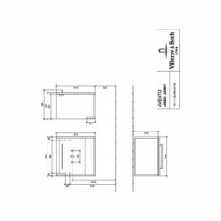 Villeroy & Boch Avento Waschtischunterschrank Mit 1 Tür 53 Cm Links Crystal White -VILLEROY & BOCH shop 71382758 3