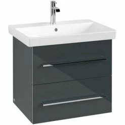 Villeroy & Boch Avento Waschtischunterschrank Mit 2 Auszügen 58 Cm Crystal Grey