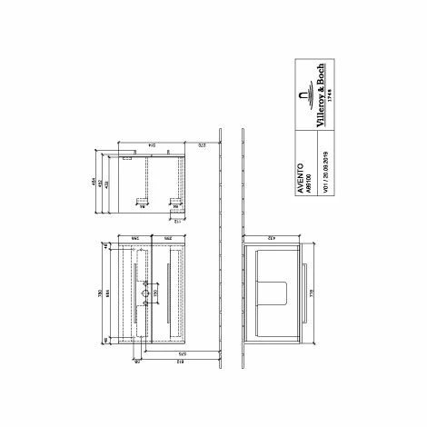 Villeroy & Boch Avento Waschtischunterschrank Mit 2 Auszügen 78 Cm Elm Impresso 5 Villeroy & Boch Avento Waschtischunterschrank Mit 2 Auszügen 78 Cm Elm Impresso – Bild 3