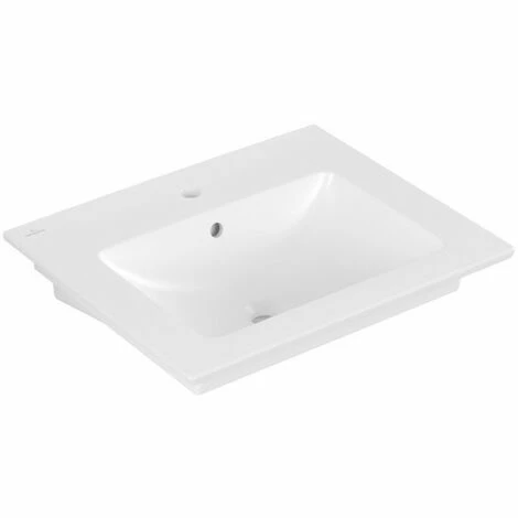 Villeroy & Boch Venticello Waschtisch 60 Cm Mit 1 Hahnloch Stone White Mit CeramicPlus Beschichtung 5 Villeroy & Boch Venticello Waschtisch 60 Cm Mit 1 Hahnloch Stone White Mit CeramicPlus Beschichtung – Bild 3