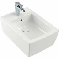 Villeroy & Boch Memento 2.0 Bidet Wandhängend Stone White Mit CeramicPlus Beschichtung