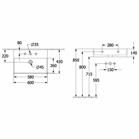 Villeroy & Boch Memento 2.0 Waschtisch 60 cm Mit 1 Hahnloch Mit Überlauf Weiß Alpin Ungeschliffen Ohne Beschichtung Villeroy & Boch Memento 2.0 Waschtisch 60 Cm Mit 1 Hahnloch Mit Überlauf Weiß Alpin Ungeschliffen Ohne Beschichtung -VILLEROY & BOCH shop 71382827 2