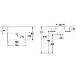 Villeroy & Boch Memento 2.0 Waschtisch 60 Cm Ohne Hahnloch Ohne Überlauf Weiß Alpin Geschliffen Ohne Beschichtung 4 Villeroy & Boch Memento 2.0 Waschtisch 60 Cm Ohne Hahnloch Ohne Überlauf Weiß Alpin Geschliffen Ohne Beschichtung -VILLEROY & BOCH shop 71382858 3