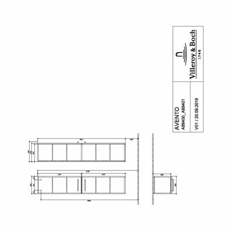 Villeroy & Boch Avento Hochschrank mit 2 Türen Links Kansas Oak Villeroy & Boch Avento Hochschrank Mit 2 Türen Links Kansas Oak -VILLEROY & BOCH shop 71383404 1