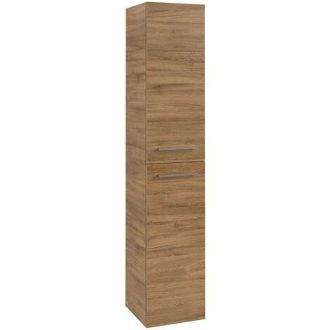 Villeroy & Boch Avento Hochschrank Mit 2 Türen Rechts Kansas Oak 4 Villeroy & Boch Avento Hochschrank Mit 2 Türen Rechts Kansas Oak – Bild 2
