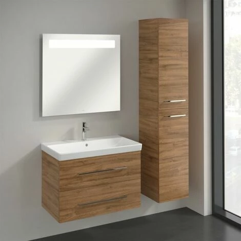 Villeroy & Boch Avento Hochschrank Mit 2 Türen Rechts Kansas Oak 6 Villeroy & Boch Avento Hochschrank Mit 2 Türen Rechts Kansas Oak – Bild 4