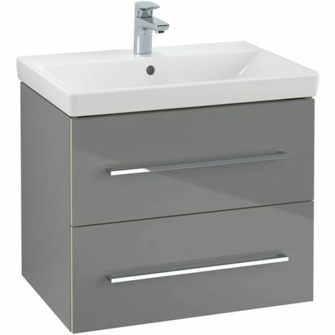 Villeroy & Boch Avento Waschtischunterschrank Mit 2 Auszügen 63 Cm Crystal Black 4 Villeroy & Boch Avento Waschtischunterschrank Mit 2 Auszügen 63 Cm Crystal Black – Bild 2