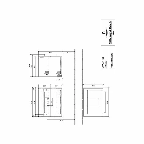 Villeroy & Boch Avento Waschtischunterschrank Mit 2 Auszügen 63 Cm Crystal Black 5 Villeroy & Boch Avento Waschtischunterschrank Mit 2 Auszügen 63 Cm Crystal Black – Bild 3