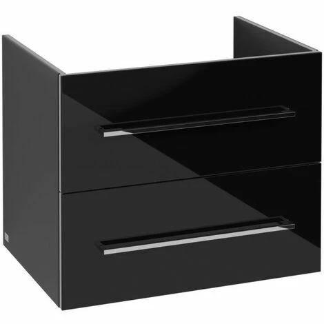 Villeroy & Boch Avento Waschtischunterschrank Mit 2 Auszügen 63 Cm Crystal Black 6 Villeroy & Boch Avento Waschtischunterschrank Mit 2 Auszügen 63 Cm Crystal Black – Bild 4