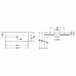 Villeroy & Boch Memento 2.0 Waschtisch 120 Cm Ohne Hahnloch Ohne Überlauf Stone White Geschliffen Mit CeramicPlus Beschichtung
