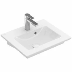 Villeroy & Boch Venticello Handwaschbecken Stone White Mit CeramicPlus Beschichtung