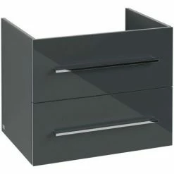 Villeroy & Boch Avento Waschtischunterschrank Mit 2 Auszügen 63 Cm Crystal Grey