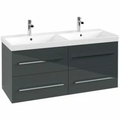 Villeroy & Boch Avento Waschtischunterschrank Mit 4 Auszügen Für Doppelwaschtisch Crystal Grey 3 Villeroy & Boch Avento Waschtischunterschrank Mit 4 Auszügen Für Doppelwaschtisch Crystal Grey -VILLEROY & BOCH shop 71383600 2