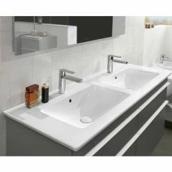 Villeroy & Boch Venticello Schrankdoppelwaschtisch Mit 2 Hahnlöchern Stone White Mit CeramicPlus Beschichtung -VILLEROY & BOCH shop 71383620 4