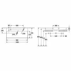 Villeroy & Boch Memento 2.0 Waschtisch 100 Cm Geschliffen Mit 2 Hahnlöchern Ohne Überlauf Stone White Mit CeramicPlus Beschichtung