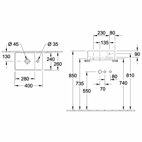 Villeroy & Boch Memento 2.0 Handwaschbecken 40 cm Weiß Alpin Geschliffen Ohne Beschichtung Villeroy & Boch Memento 2.0 Handwaschbecken 40 Cm Weiß Alpin Geschliffen Ohne Beschichtung -VILLEROY & BOCH shop 71383627 3