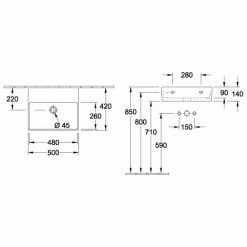 Villeroy & Boch Memento 2.0 Waschtisch 50 Cm Ungeschliffen Ohne Hahnloch Ohne Überlauf Weiß Alpin Ohne Beschichtung 4 Villeroy & Boch Memento 2.0 Waschtisch 50 Cm Ungeschliffen Ohne Hahnloch Ohne Überlauf Weiß Alpin Ohne Beschichtung -VILLEROY & BOCH shop 71383670 3