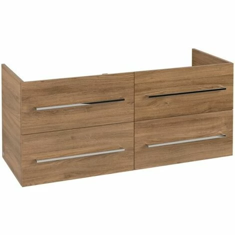 Villeroy & Boch Avento Waschtischunterschrank Mit 4 Auszügen Für Doppelwaschtisch Kansas Oak 6 Villeroy & Boch Avento Waschtischunterschrank Mit 4 Auszügen Für Doppelwaschtisch Kansas Oak – Bild 4