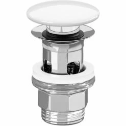 Villeroy & Boch Push-open Design Afvoerplug 11/4 Inch Keram.afdekking Wit