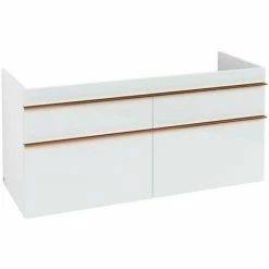 Villeroy & Boch Venticello Waschtischunterschrank XL 1253mm Mit 4 Auszügen Für Doppelwaschtisch Glass Glossy White Copper 3 Villeroy & Boch Venticello Waschtischunterschrank XL 1253mm Mit 4 Auszügen Für Doppelwaschtisch Glass Glossy White Copper -VILLEROY & BOCH shop 71489265 2