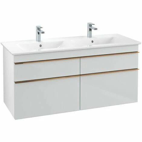 Villeroy & Boch Venticello Waschtischunterschrank XL 1253mm mit 4 Auszügen für Doppelwaschtisch Glass Glossy White Copper Villeroy & Boch Venticello Waschtischunterschrank XL 1253mm Mit 4 Auszügen Für Doppelwaschtisch Glass Glossy White Copper -VILLEROY & BOCH shop 71489265 3