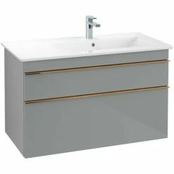 Villeroy & Boch Venticello Waschtischunterschrank XL 953mm Mit 2 Auszügen Und Variabler Beckenpositi Glass Glossy Grey Rechts Copper 4 Villeroy & Boch Venticello Waschtischunterschrank XL 953mm Mit 2 Auszügen Und Variabler Beckenpositi Glass Glossy Grey Rechts Copper -VILLEROY & BOCH shop 71489269 3