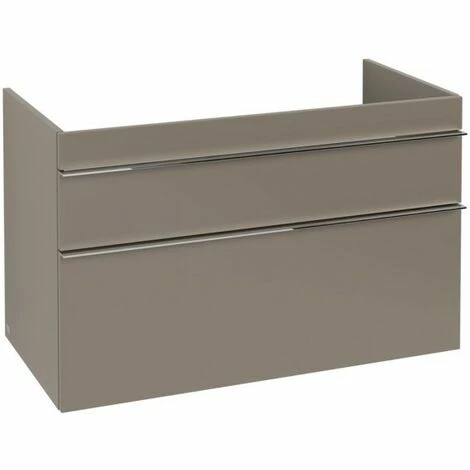 Villeroy & Boch Venticello Waschtischunterschrank XL 953mm Mit 2 Auszügen Und Variabler Beckenpositi Truffle Grey Links Chrom 4 Villeroy & Boch Venticello Waschtischunterschrank XL 953mm Mit 2 Auszügen Und Variabler Beckenpositi Truffle Grey Links Chrom – Bild 2