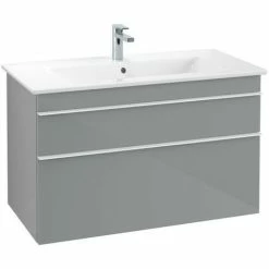 Villeroy & Boch Venticello Waschtischunterschrank XL Mit 2 Auszügen 95,3 Cm Glass Glossy Grey Weiß -VILLEROY & BOCH shop 71489291 3