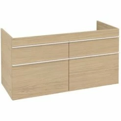 Alternative view of Villeroy & Boch Venticello Waschtischunterschrank XL 1153mm Mit 4 Auszügen Nordic Oak Weiß
