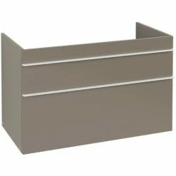Villeroy & Boch Venticello Waschtischunterschrank XL 953mm Mit 2 Auszügen Und Variabler Beckenpositi Truffle Grey Links Weiß -VILLEROY & BOCH shop 71489295 2