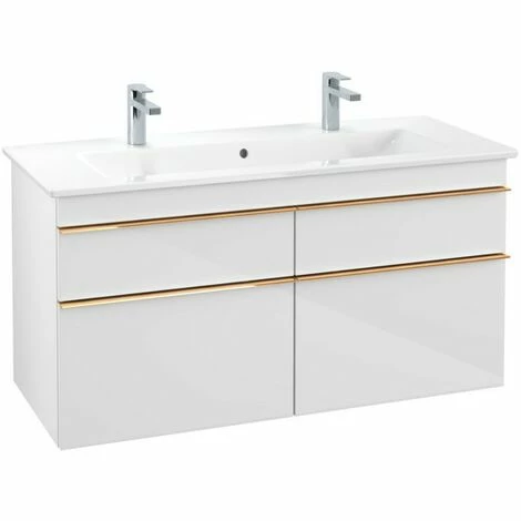 Villeroy & Boch Venticello Waschtischunterschrank XL 1153mm Mit 4 Auszügen Glossy White Copper 5 Villeroy & Boch Venticello Waschtischunterschrank XL 1153mm Mit 4 Auszügen Glossy White Copper – Bild 3