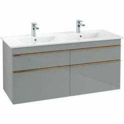 Villeroy & Boch Venticello Waschtischunterschrank XL 1253mm Mit 4 Auszügen Für Doppelwaschtisch Glass Glossy Grey Copper 4 Villeroy & Boch Venticello Waschtischunterschrank XL 1253mm Mit 4 Auszügen Für Doppelwaschtisch Glass Glossy Grey Copper -VILLEROY & BOCH shop 71489306 3