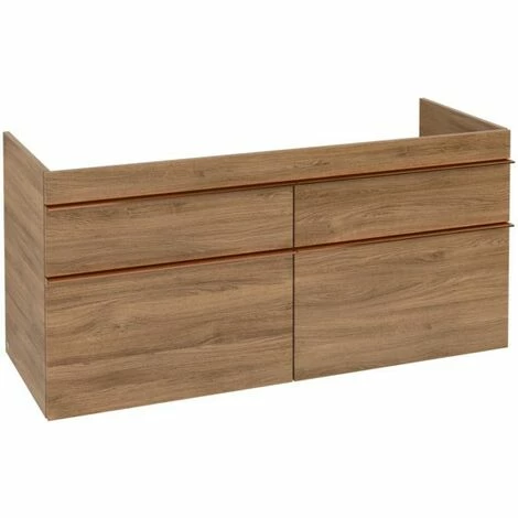 Villeroy & Boch Venticello Waschtischunterschrank XL 1253mm Mit 4 Auszügen Für Doppelwaschtisch Kansas Oak Copper 4 Villeroy & Boch Venticello Waschtischunterschrank XL 1253mm Mit 4 Auszügen Für Doppelwaschtisch Kansas Oak Copper – Bild 2