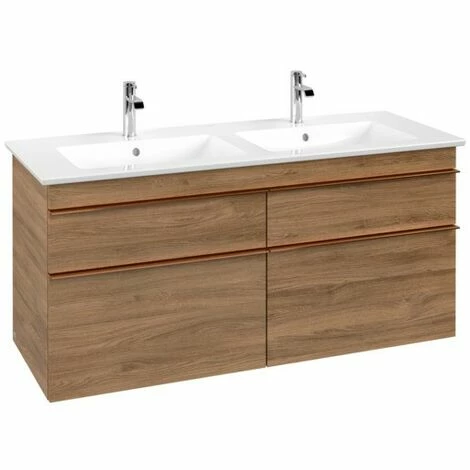 Villeroy & Boch Venticello Waschtischunterschrank XL 1253mm Mit 4 Auszügen Für Doppelwaschtisch Kansas Oak Copper 5 Villeroy & Boch Venticello Waschtischunterschrank XL 1253mm Mit 4 Auszügen Für Doppelwaschtisch Kansas Oak Copper – Bild 3