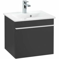 Villeroy & Boch Venticello Waschtischunterschrank Mit 1 Auszug 46,6 Cm Black Matt Lacquer Weiß -VILLEROY & BOCH shop 71489313 3